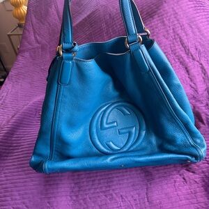 Gucci Vibrant Blue Shoulder Bag